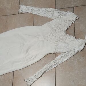 Jessica McClintock Ivory Vintage Bridal Gown Size 8 Fits Size Small